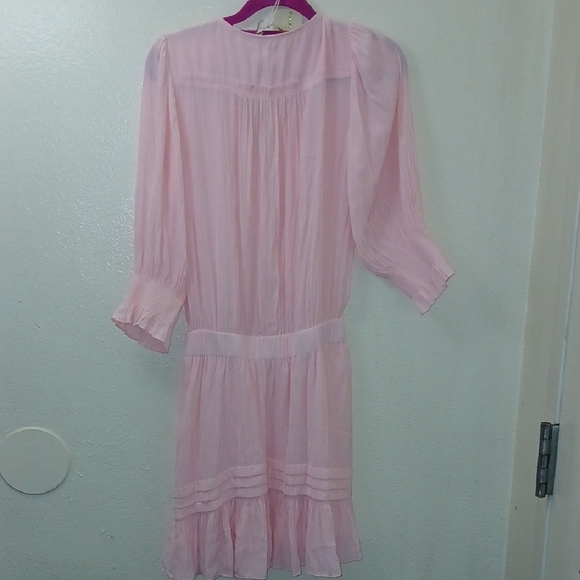 Ramy Brook Elegant Pink Long Sleeve Dress - Picture 3 of 3